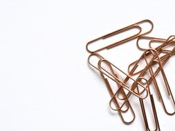 isolated paper clips