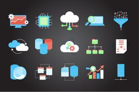technology icons for network