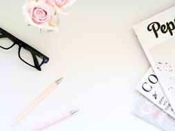 pink Pencil Composition