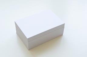 white paper box