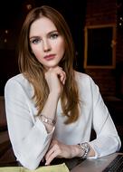 posing attractive woman
