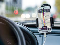 Smartphone navigation in Car