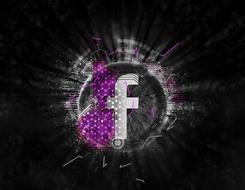 facebook social media network drawing