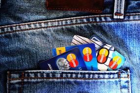 credit cards in the pocket