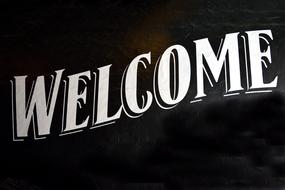 Welcome Signage Background