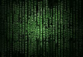 matrix numbers as background