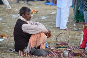 Man Selling