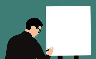 board business writing drawing