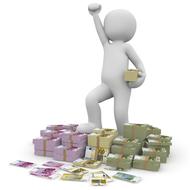 money euro profit drawing