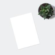 clipart of a sheet of paper and a succulent plant in a pot