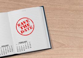 Calendar Book stamp