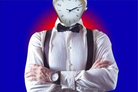 clipart of Time Man Clock