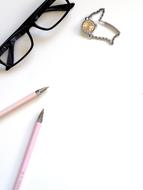 Pencil and glasses Composition