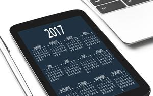 calendar on tablet screen