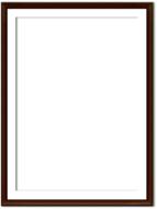 Blank brown wood frame