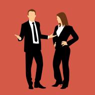 drawn communication leader and subordinate