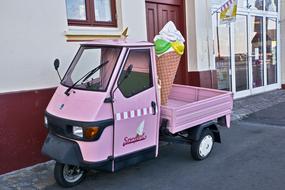 Piaggio Ice Cream Cone car