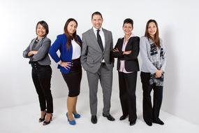 photo of a group of managers