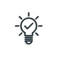 idea icon bulb drawing
