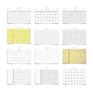 notes memo cards