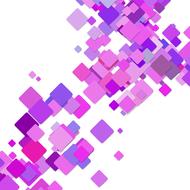 purple chaotic geometric pattern on white background
