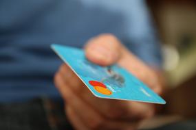 Credit Card in male hand