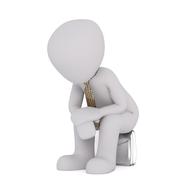 man 3d model sitting drawing