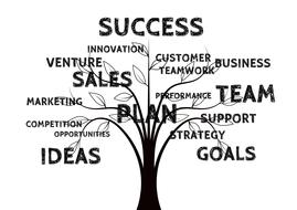 business tree growth drawing