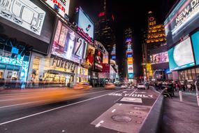 Landscape with Times Square in New York