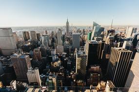 Architecture Manhattan New York on a sunny day