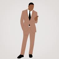 african american businessman drawing