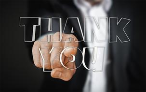 Thank You text