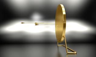 Arrow Target gold