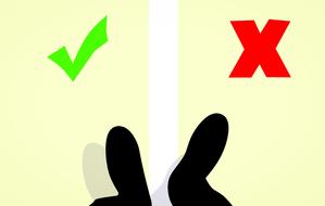 Making the choice clipart