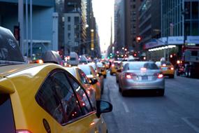 Taxi Vehicle street