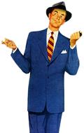 vintage retro man suit