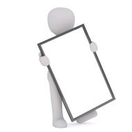 man 3d model drawing