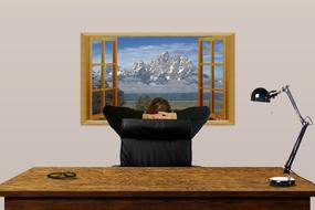 desk office window