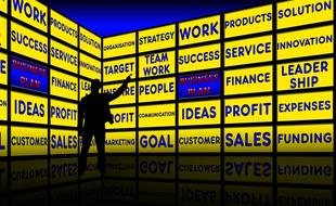Monitoring with the business plant clipart