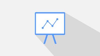 data business growth statistics drawing on grey background