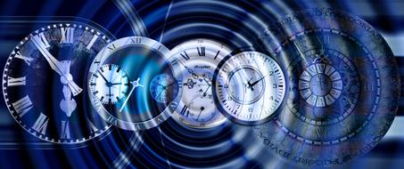 clock face wave drawing