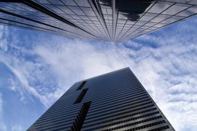 bottom view of Houston Texas Office Buildings