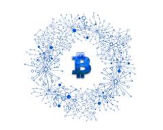 blockchain cryptocurrency bitcoin drawing