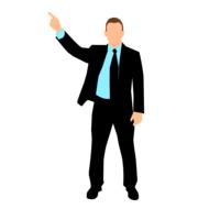business man success drawing