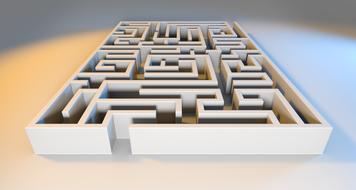 painted white maze