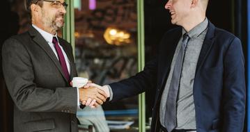 handshaking after business deal