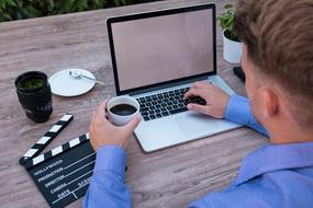 Laptop Mockup Coffee