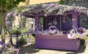 selling cosmetics with lavender on the street