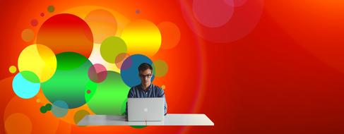 Colorful start up of the entrepreneur clipart