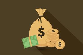 clipart of cash money bag currency
